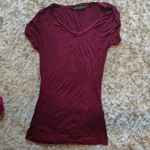 Maroon fit t-shirt